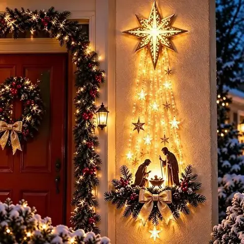 Decoração de Parede Presépio Iluminado – Estrela de Belém